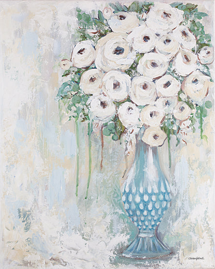 Mackenzie Kissell MKA131 - MKA131 - Elegant Floral - 12x16 Flowers, White Flowers, Abstract, Bouquet, Vase from Penny Lane