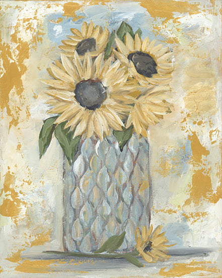 Mackenzie Kissell MKA145 - MKA145 - Let the Sunshine In - 12x16 Fall, Abstract, Flowers, Sunflowers, Vase, Bouquet, Gold from Penny Lane