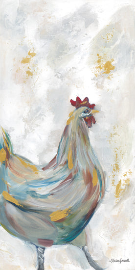 Mackenzie Kissell MKA152 - MKA152 - Jewel Toned Hen - 9x18 Chicken, Hen, Jewel Toned, Farm Animal, Profile, Farmhouse/Country from Penny Lane
