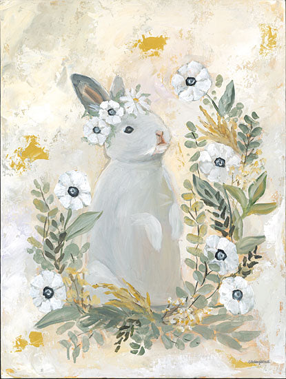 Mackenzie Kissell MKA164 - MKA164 - Sweet Sunshine Bunny - 12x16 Easter, Spring, Bunny, Rabbit, Floral Crown, Flowers, White Flowers, Leaves, Greenery, from Penny Lane