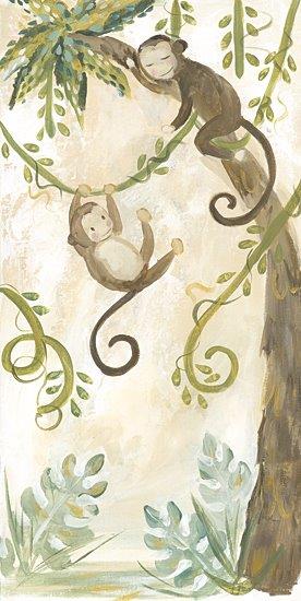Mackenzie Kissell MKA171 - MKA171 - Monkey Around - 9x18 Baby, New Baby, Nursery, Monkeys, Monkey Around, Palm Tree, Vines, Whimsical from Penny Lane