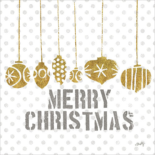 Misty Michelle MMD239 - Merry Christmas - Ornaments, Gold, Holiday from Penny Lane Publishing