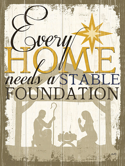 Misty Michelle MMD410 - MMD410 - Stable Foundation    - 12x16 Home, Stable Foundation, Nativity, Christmas, Star, Holy Family, Baby Jesus, Irony, Signs from Penny Lane