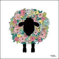 MN131 - Floral Sheep - 12x12