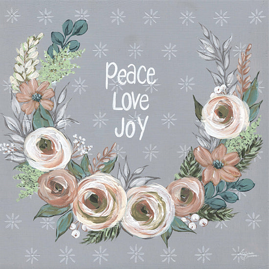 Michele Norman MN237 - MN237 - Peace, Love and Joy - 12x12 Peace, Love, Joy, Flowers, Flower Swag, Signs from Penny Lane