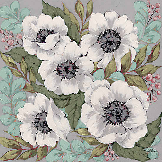 Michele Norman MN270 - MN270 - Anemone Garden - 12x12 Flowers, Anemone, Garden, Flowers, White Flowers from Penny Lane