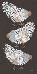 MN321 - Neutral Floral Hens - 12x24