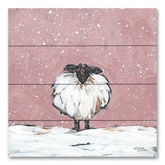 MN356PAL - Pastel Pink Winter Sheep - 12x12