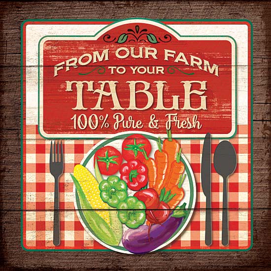 Mollie B. MOL1738 - From Our Table - Signs, Farm, Kitchen, Vegetables,  from Penny Lane Publishing