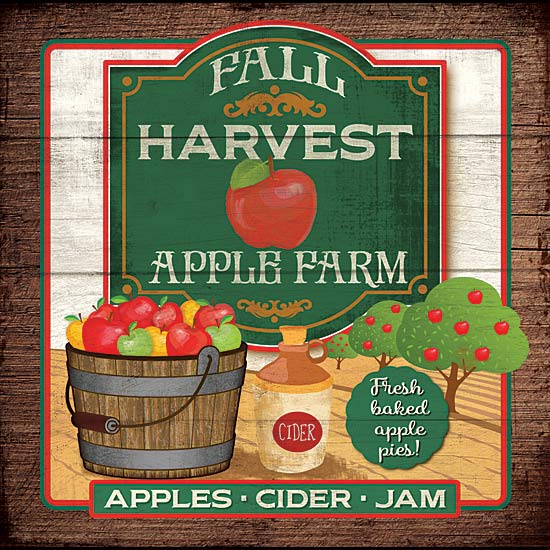 Mollie B. MOL1746 - Fall Harvest Apple Farm - Bucket, Apples, Farm, Harvest from Penny Lane Publishing