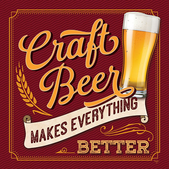 Mollie B. MOL2085 - MOL2085 - Craft Beer Makes Everything Better - 12x12 Beer, Craft Beer, Signs, Drinks, Bar from Penny Lane