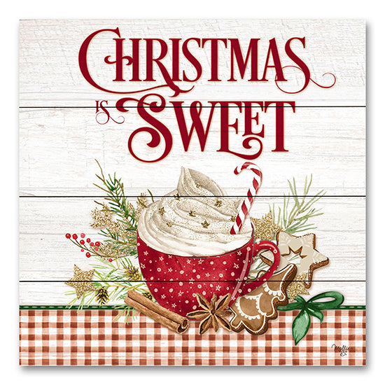 Mollie B. MOL2127PAL - MOL2127PAL - Christmas is Sweet - 12x12 Christmas is Sweet, Christmas, Holidays, Cocoa, Kitchen, Cookies, Nature, Plaid, Typography, Signs from Penny Lane