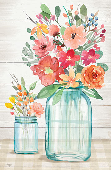 Mollie B. MOL2158 - MOL2158 - Blossom Beauties - 12x18 Flowers, Bouquet, Jars, Blooms, Country from Penny Lane
