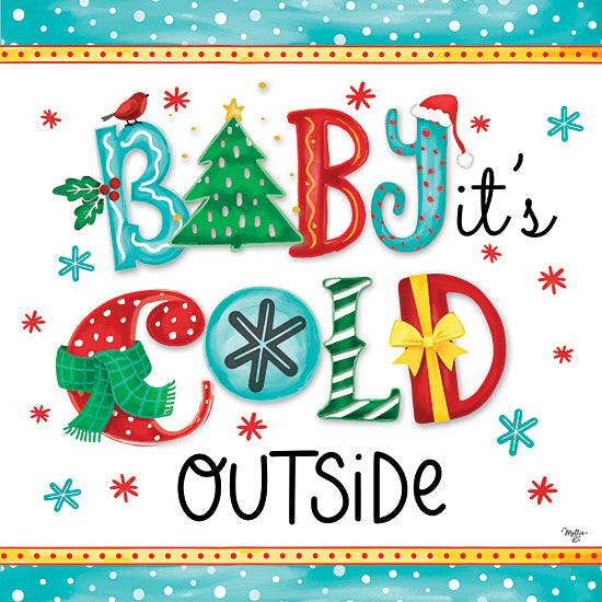 Mollie B. MOL2163 - MOL2163 - Baby It's Cold - 12x12 Christmas, Holidays, Typography, Baby It's Cold Outside, Christmas Song, Music, Christmas Icons from Penny Lane
