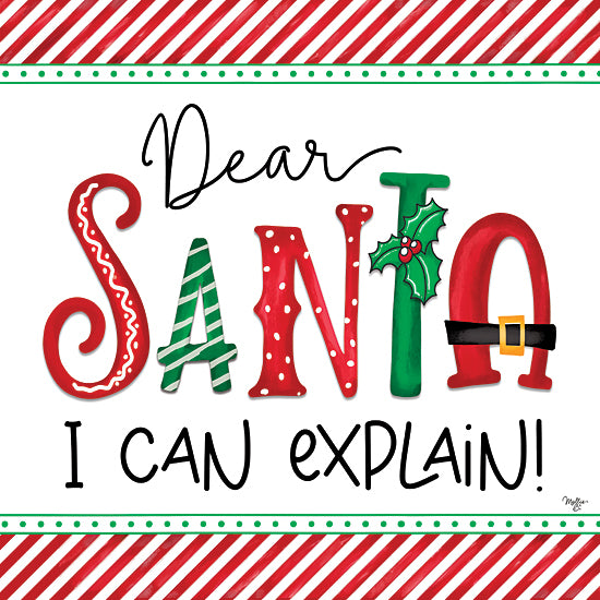 Mollie B. MOL2164 - MOL2164 - Dear Santa - 12x12 Christmas, Holidays, Typography, Dear Santa I Can Explain, Humorous from Penny Lane