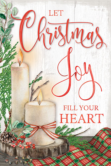 Mollie B. MOL2175 - MOL2175 - Let Christmas Joy Fill Your Heart - 12x12 Christmas, Holidays, Still Life, Candles, Let Christmas Joy Fill Your Heart, Typography, Signs from Penny Lane