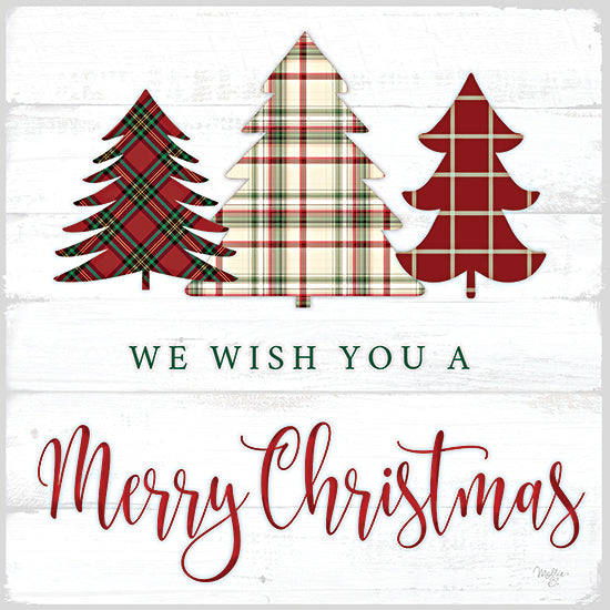 Mollie B. MOL2208 - MOL2208 - We Wish You a Merry Christmas   - 12x12 Christmas, Holidays, Christmas Trees, Trees, Patterned Trees, Patterns, Lodge, Winter, Typography, Signs from Penny Lane