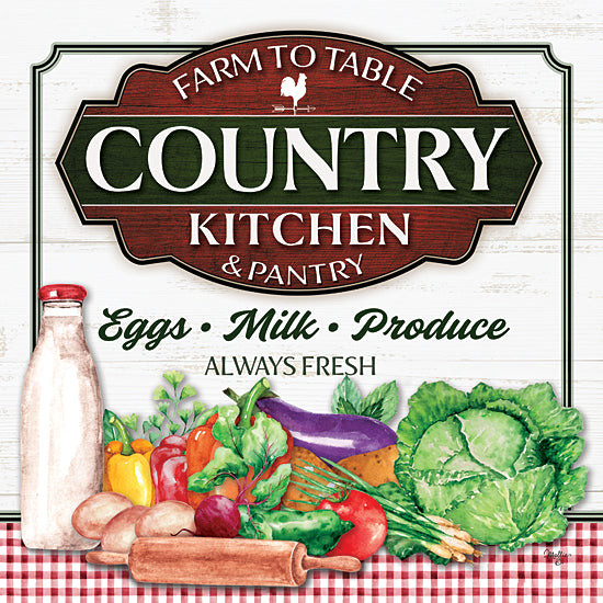 Mollie B. MOL2209 - MOL2209 - Country Kitchen - 12x12 Country Kitchen, Farm to Table, Fruit, Vegetables, Food, Kitchen, Typography, Signs from Penny Lane