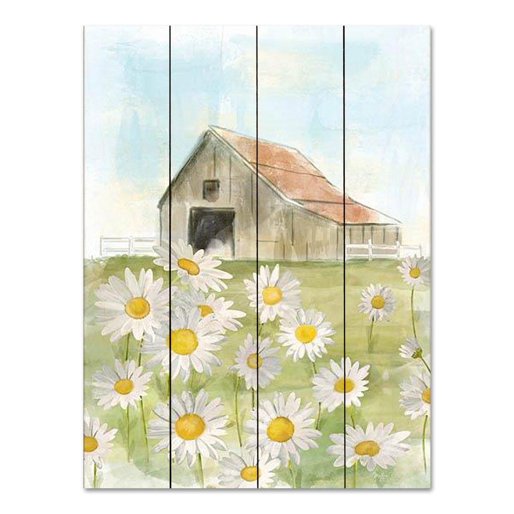 Mollie B. MOL2499PAL - MOL2499PAL - Field of Daisies - 12x16 Barn, Farm, Whimsical, Flowers, Rustic, Spring, Daisies, Spring Flowers from Penny Lane
