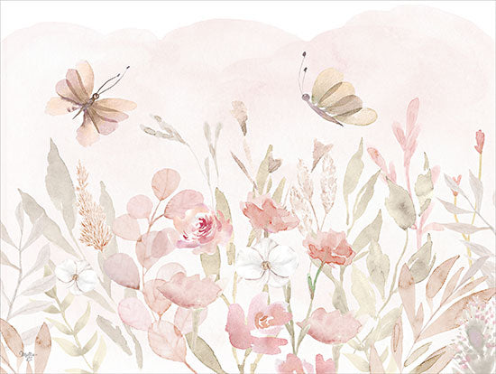 Mollie B. MOL2507 - MOL2507 - Blush Floral Trio II - 16x12 Flowers, Pink Flowers, Flower Garden, Butterflies, Spring, Watercolor from Penny Lane