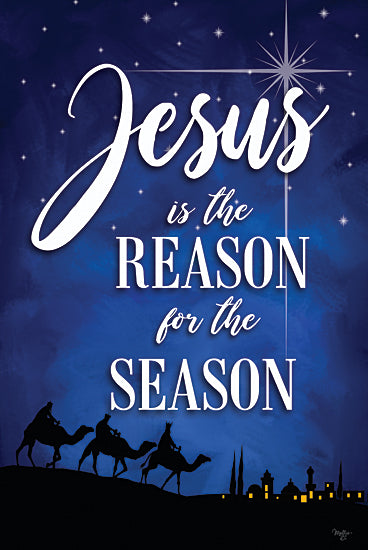 Mollie B. MOL2594 - MOL2594 - Jesus is the Reason - 12x18 Christmas, Holidays, Religious, Three Wise Men, Camels, Bethlehem, Star of Wonder, Silhouettes, Jesus is the Reason for the Season, Typography, Signs, Textual Art from Penny Lane
