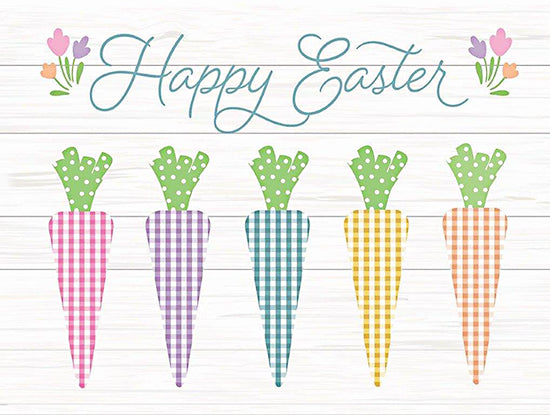 Mollie B. MOL2634 - MOL2634 - Happy Easter Whimsical Carrots - 16x12 Easter, Whimsical, Carrots, Rainbow Colors, Happy Easter, Typography, Signs, Textual Art, Flowers, from Penny Lane