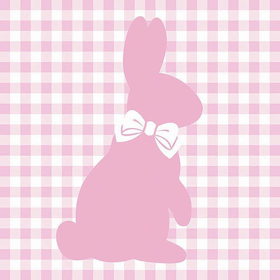 Mollie B. MOL2635 - MOL2635 - Pink Plaid Bunny - 12x12 Easter, Easter Bunny, Rabbit, Whimsical, Plaid, Pink Plaid from Penny Lane