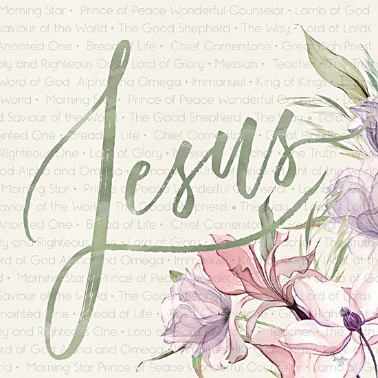 Mollie B. MOL2663 - MOL2663 - Jesus Prince of Peace - 12x12 Religious, Jesus, Typography, Signs, Textual Art, Flowers, Spring, Spring Flowers from Penny Lane