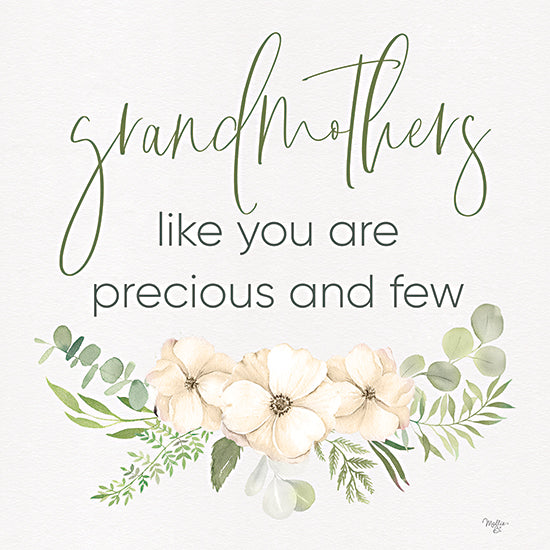 Mollie B. MOL2694 - MOL2694 - Grandmothers Like You - 12x12 Inspirational, Grandma, Grandmothers Like You are Precious and Few, Typography, Signs, Textual Art, Flowers, Swag, Greenery from Penny Lane