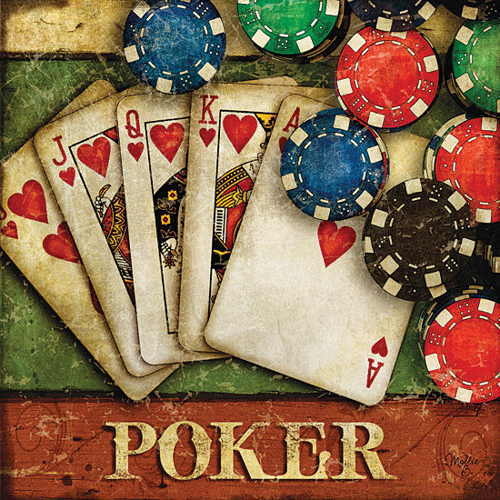 Mollie B. MOL371 - Poker  - Poker, Cards, Chips, Sign from Penny Lane Publishing
