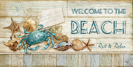 Mollie B. MOL413 - Beach Welcome - Beach, Crab, Shells, Signs from Penny Lane Publishing