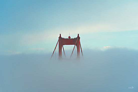 Martin Podt MPP1075 - MPP1075 - Top of the Golden Gate - 18x12 Photography, Landscape, Bridge, Golden Gate Bridge, Top of the Golden Gate Bridge, Clouds, Sky from Penny Lane