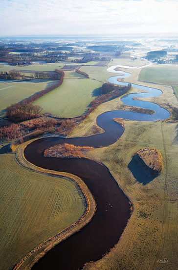 Martin Podt MPP802 - MPP802 - Flat Country from Above - 12x18 Photography, Paths, Arial View, Landscape from Penny Lane