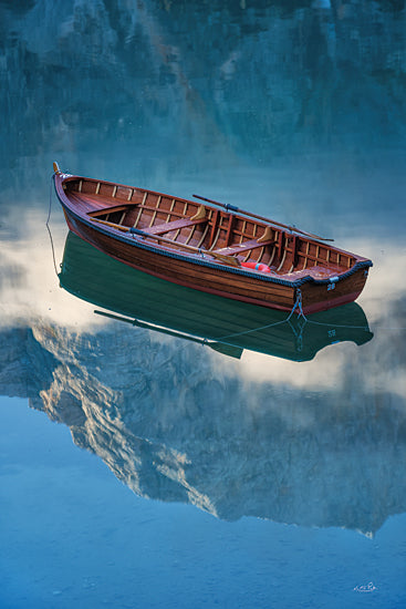 Martin Podt MPP916 - MPP916 - Floating - 12x18 Photography, Lake, Boat, Canoe, Mountain's  Reflection, Leisure from Penny Lane