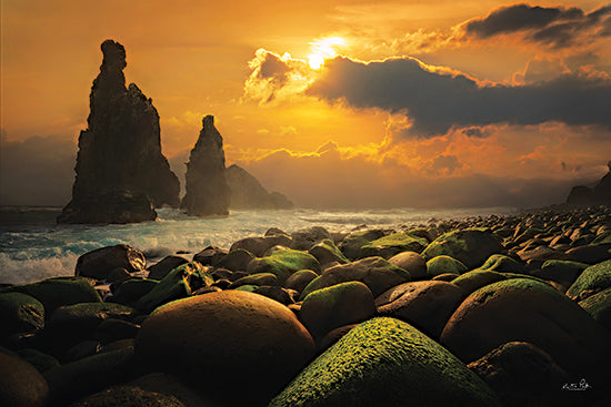 Martin Podt MPP936 - MPP936 - Dreamy Seascape - 18x12 Photography, Coastal, Ocean, Waves, Rocks, Sunlight, Clouds, Nature, Landscape from Penny Lane