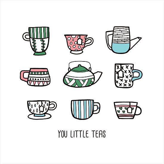 Masey St. Studios MS158 - MS158 - You Little Teas - 12x12 Tea Cups, Drink, Kitchen, Signs, Humorous from Penny Lane