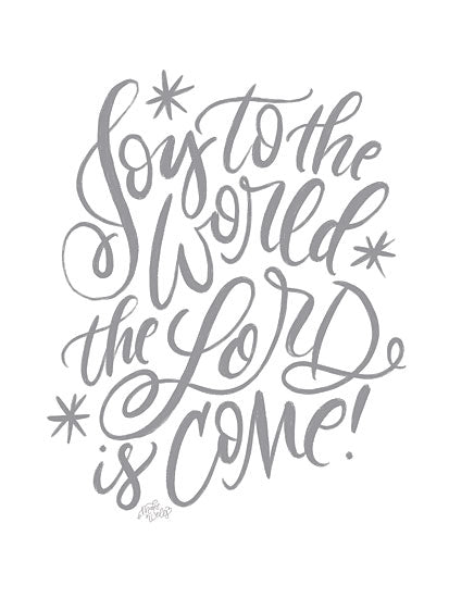 MakeWells MW105 - MW105 - Joy to the World    - 12x16 Christmas, Holidays, Joy to the World the Lord is Come, Typography, Signs, Textual Art, Christmas Song, Winter  from Penny Lane