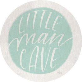 MakeWells MW117RP - MW117RP - Little Man Cave - 18x18 Baby, Baby's Room, New Baby, Little Man Cave, Typography, Signs, Textual Art, Boys from Penny Lane