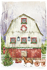ND196 - Country Charm Christmas Barn - 12x18