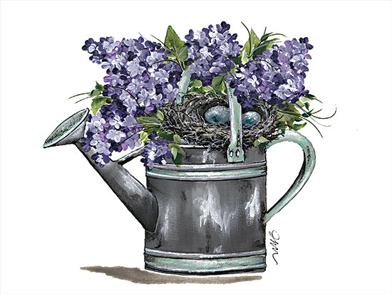 Julie Norkus NOR117 - NOR117 - Water Your Dreams - 16x12 Watering Can, Flowers, Purple Flowers, Garden from Penny Lane