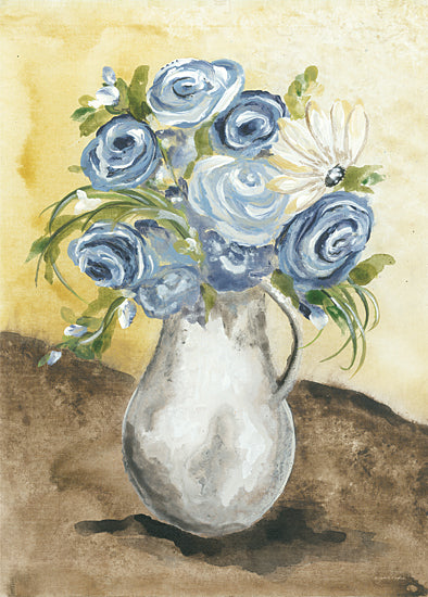 Julie Norkus NOR138 - NOR138 - Sunny Day Flowers - 12x16 Flowers, Blue Flowers, Pitcher, Still Life from Penny Lane