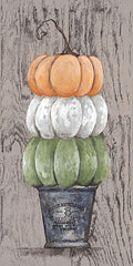 NOR231 - Triple Pumpkin in Stamped Pot - 10x20