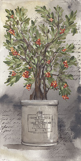 Julie Norkus NOR232 - NOR232 - Bittersweet Bush - 10x20 Bittersweet Bush, Potted Plant, Crock, Rustic, French Country, Winter from Penny Lane