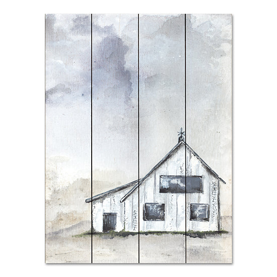 Julie Norkus NOR242PAL - NOR242PAL - Haven Mini Prairie - 12x16 Abstract, Barn, White Barn, Farm, Simplistic from Penny Lane