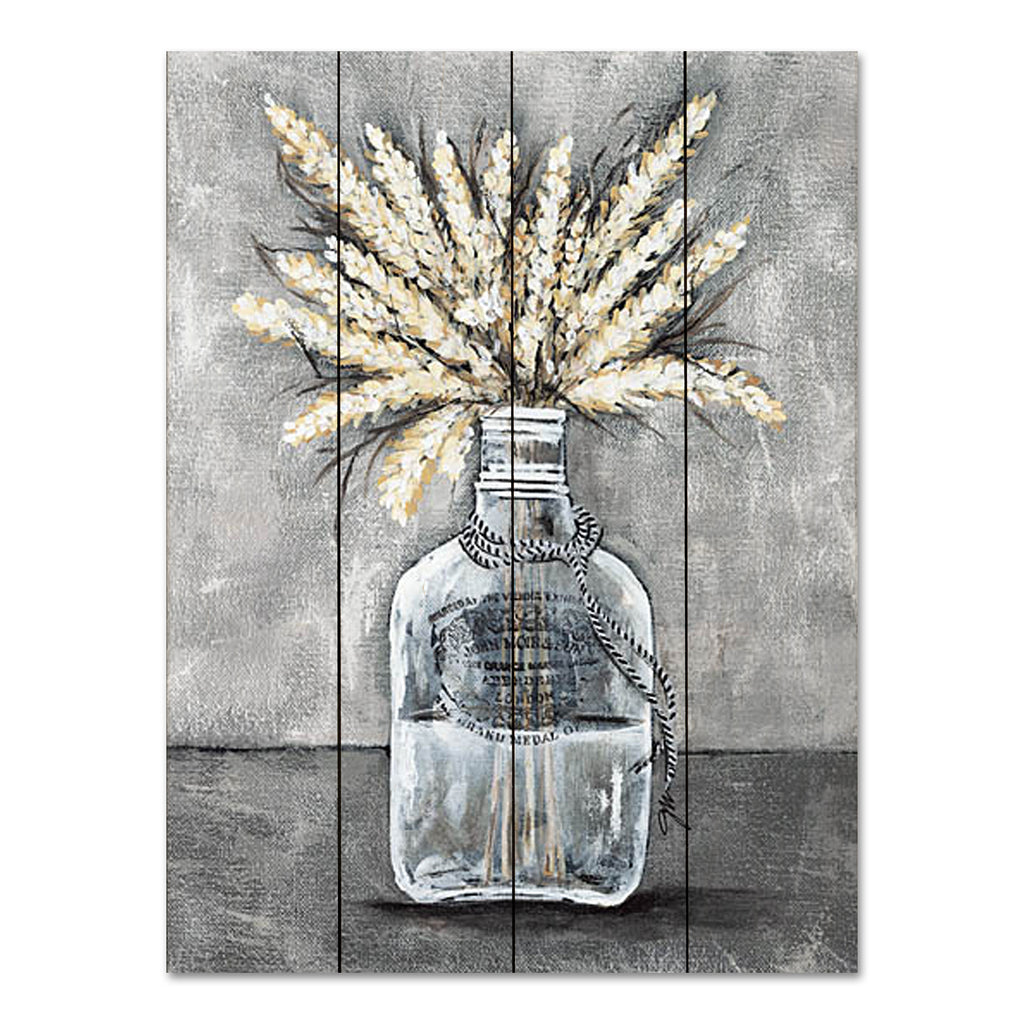 Julie Norkus NOR249PAL - NOR249PAL - Boho Wheat - 12x16 Wheat, Glass Jar, Farmhouse/Country, Neutral Palette from Penny Lane