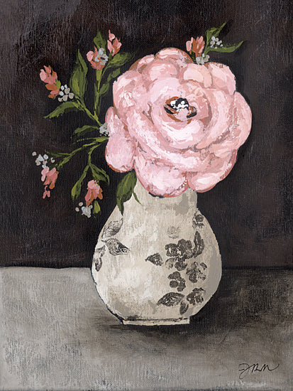 Julie Norkus NOR304 - NOR304 - Old Fashioned - 12x16 Flowers, Pink Flowers, Blooms, Abstract, Vase, Vintage from Penny Lane