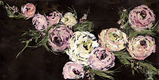 Julie Norkus NOR305 - NOR305 - Rose Garland - 18x9 Abstract, Flowers, Pink Flowers, Roses, Rose Garland, Contemporary from Penny Lane