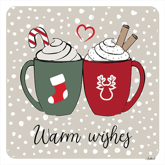 Martina Pavlova PAV287 - PAV287 - Warm Wishes - 12x12 Signs, Typography, Candy Cane, Cinnamon, Hot Cocoa, Snow from Penny Lane