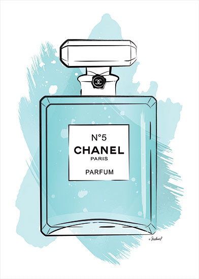 Martina Pavlova PAV351 - PAV351 - Parfum   - 12x16 Parfum, Perfume, Chanel No. 5, French, Tiffany Blue from Penny Lane