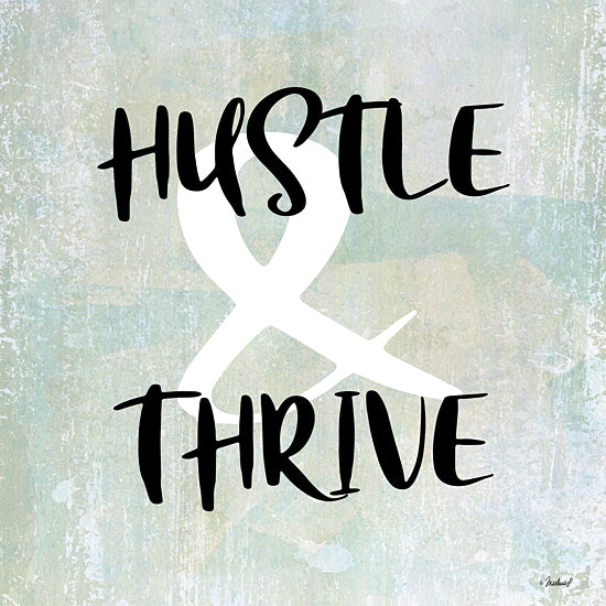 Martina Pavlova PAV384 - PAV384 - Hustle & Thrive - 12x12 Hustle & Thrive, Motivational, Tween, Signs from Penny Lane
